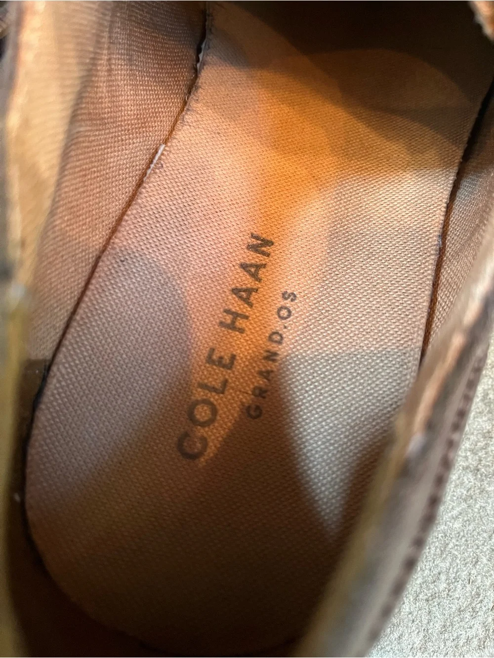 Cole Haan Grand OS Men's Brown Leather Wingtip Oxfords Brogues C21824 Size 10M